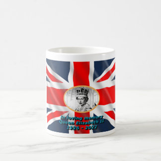 Caneca De Café Rainha Elizabeth II na memória amorosa