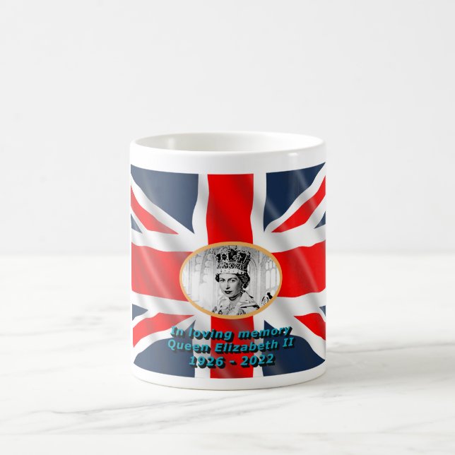 Caneca De Café Rainha Elizabeth II na memória amorosa (Centro)