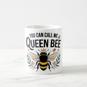 Caneca De Café Rainha Engraçada Bee