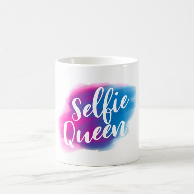 Caneca De Café Rainha engraçada de Selfie (Centro)