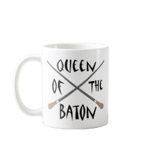 Rainha engraçada do director musical do bastão