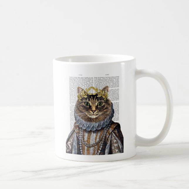 Caneca De Café Rainha Gato (Direita)