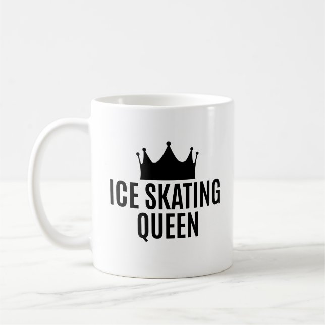 Caneca De Café Rainha Ice de Patinação - Patinação no Gelo (Esquerda)