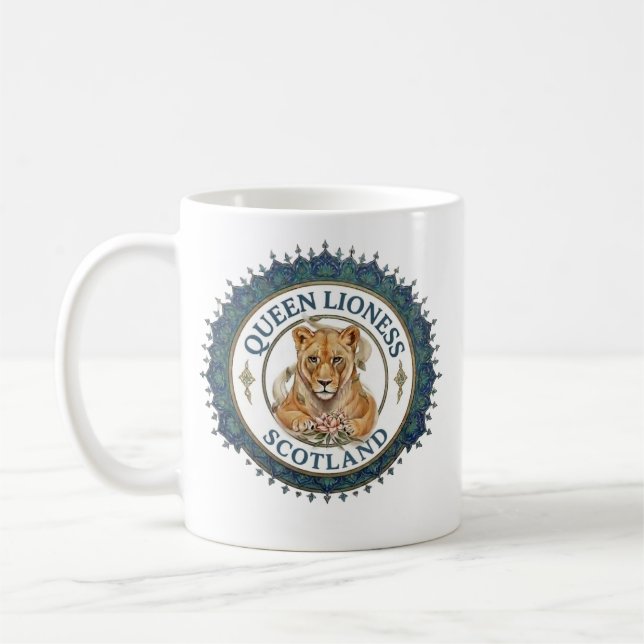 Caneca De Café Rainha Leoa. Escócia (Esquerda)