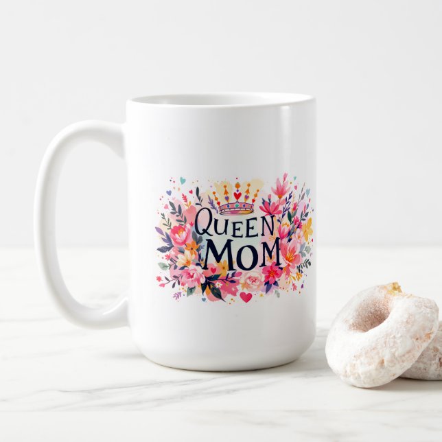Caneca De Café Rainha Mãe  (Com Donut)