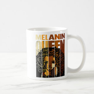 Caneca De Café Rainha Melanina Mês da História Negra Afro African