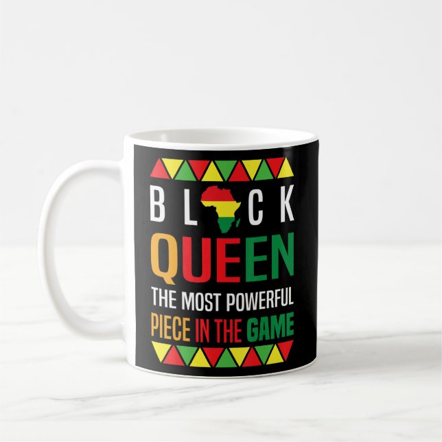 Caneca De Café Rainha Negra A Mais Poderosa História Negra (Esquerda)
