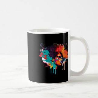 Caneca De Café Rainha Negra Afro Melanin Derrubando Arte American