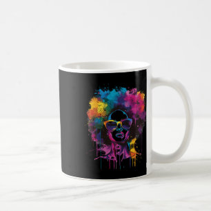 Caneca De Café Rainha Negra Afro Melanina Gotejando Pintura Femin