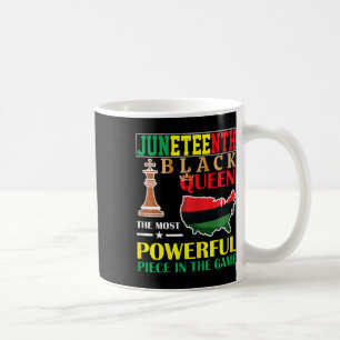 Caneca De Café Rainha Negra Mais Poderosa Xadrez Afro-Americano J