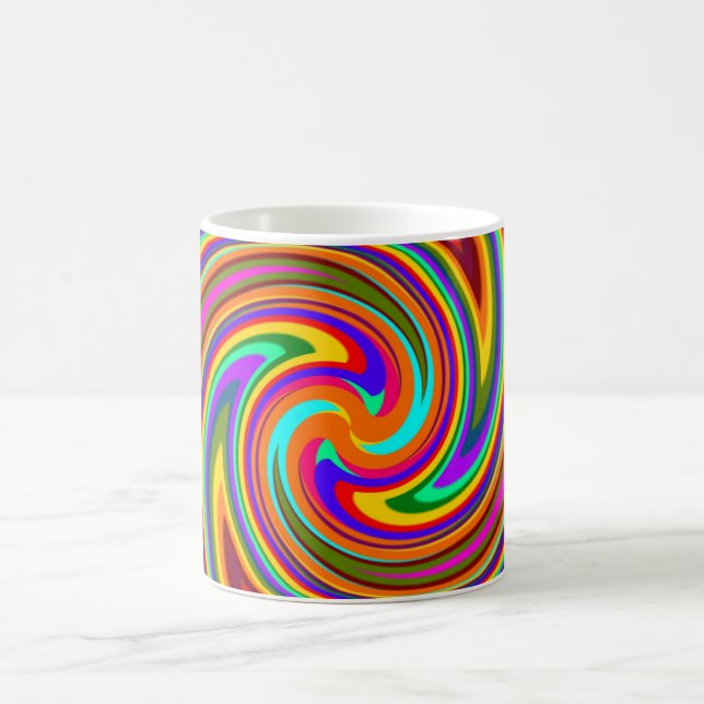 Caneca De Café Raios de cor Arco-Íris (Centro)