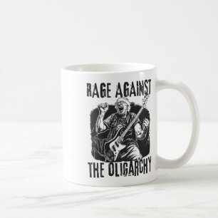 Caneca De Café Raiva Contra Oligarchy Bernie Sanders Luta Contra