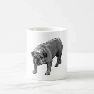 Caneca De Café Raiz de Ponto de Feliz Bulldog