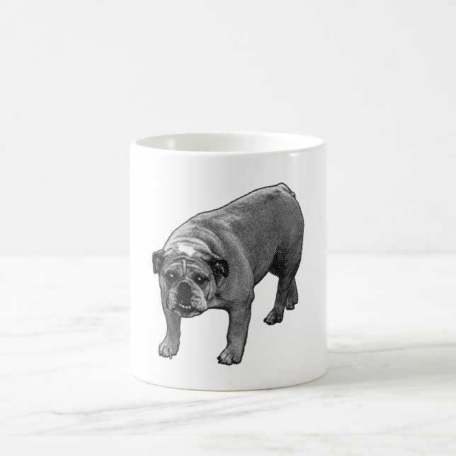 Caneca De Café Raiz de Ponto de Feliz Bulldog (Centro)