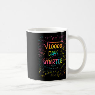 Caneca De Café Raiz Quadrada De 10000 Matemáticas 100 Dias De Esc