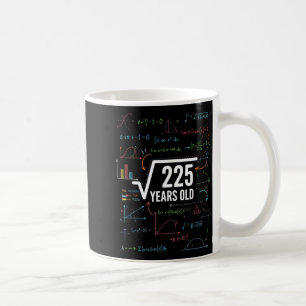 Caneca De Café Raiz Quadrada Matemática 225 Anos de Idade, Matemá