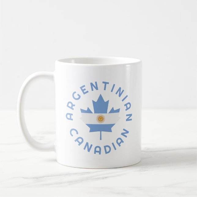 Caneca De Café Raízes argentinas canadenses (Esquerda)