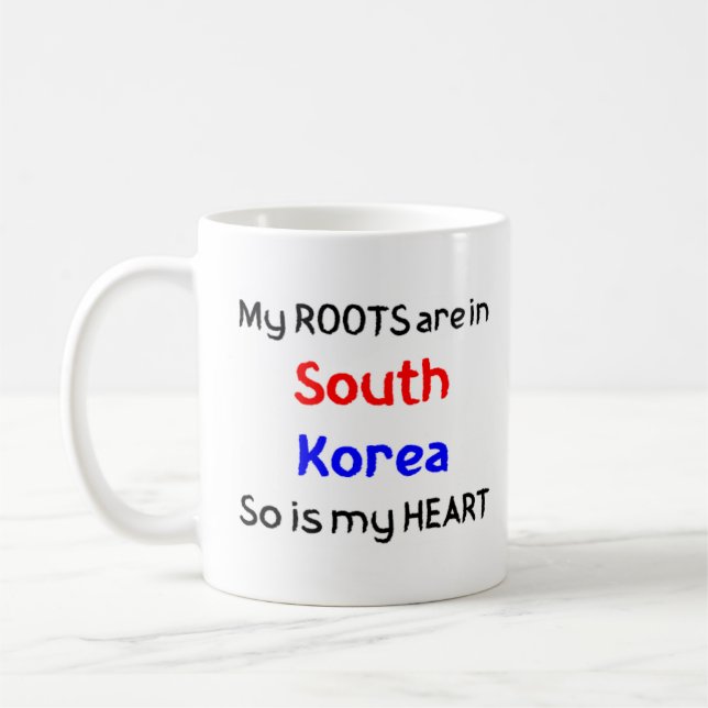 Caneca De Café raízes da coreia do sul (Esquerda)