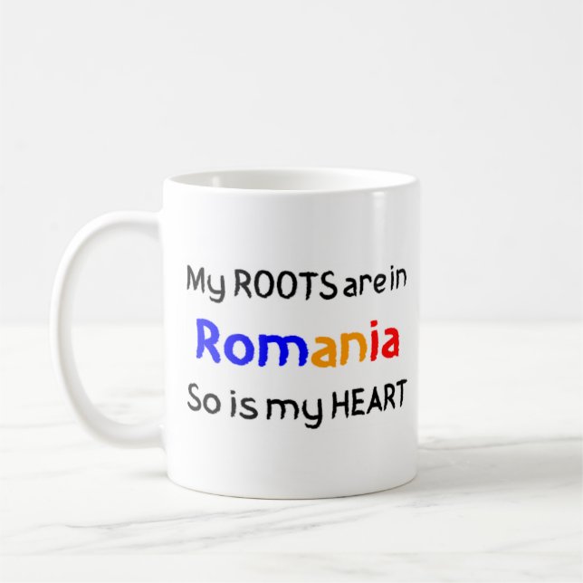 Caneca De Café raízes da romênia (Esquerda)