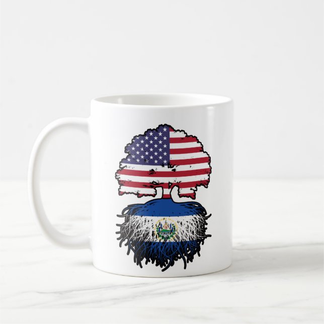 Caneca De Café Raízes de Árvore Americana de El Salvador (Esquerda)