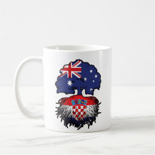 Caneca De Café Raízes de Árvore Australiana da Croácia