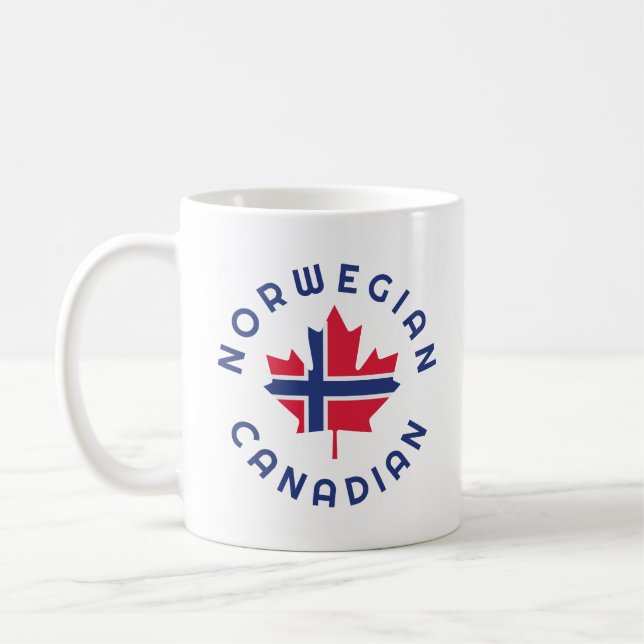 Caneca De Café Raízes Norueguesas Canadenses (Esquerda)