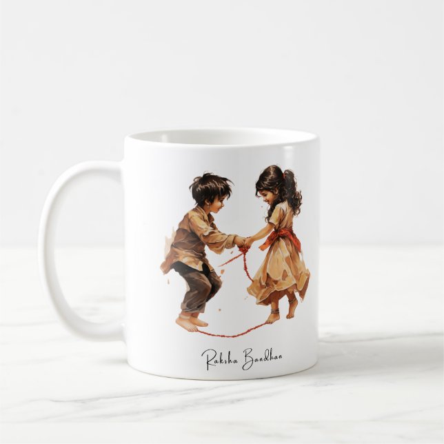 Caneca De Café Raksha Bandhan Mug (Esquerda)