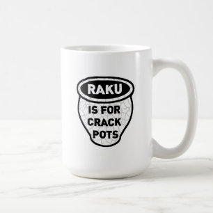 Caneca De Café Raku é para oleiro dos potes da rachadura