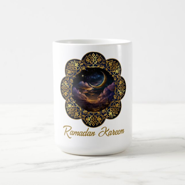 CANECA DE CAFÉ RAMADAN KAREEM MUBARAK 2024 EID MUBARAK (Centro)