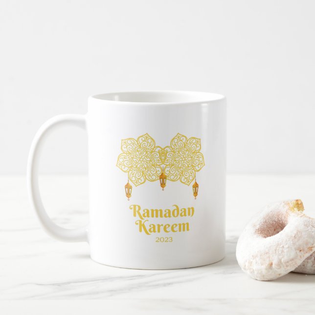 Caneca De Café Ramadan Kareem Significado - Eid Mubarak 2023 (Com Donut)