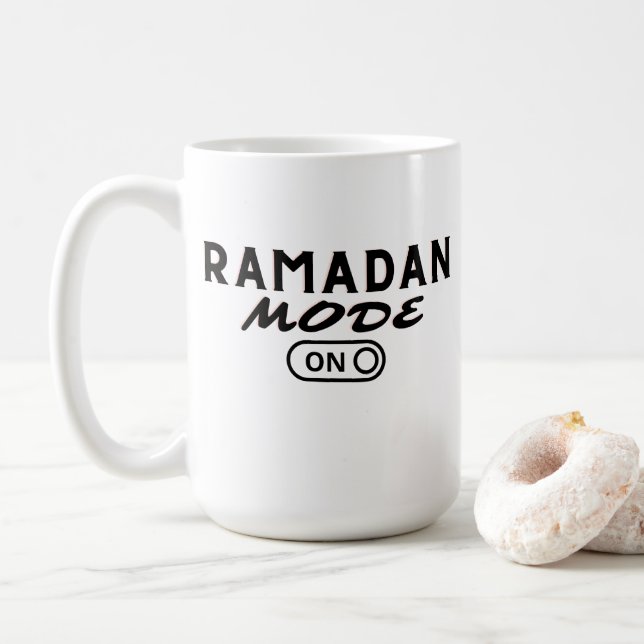 Caneca De Café Ramadan Mode ON -2023- Coffee Mug (Com Donut)