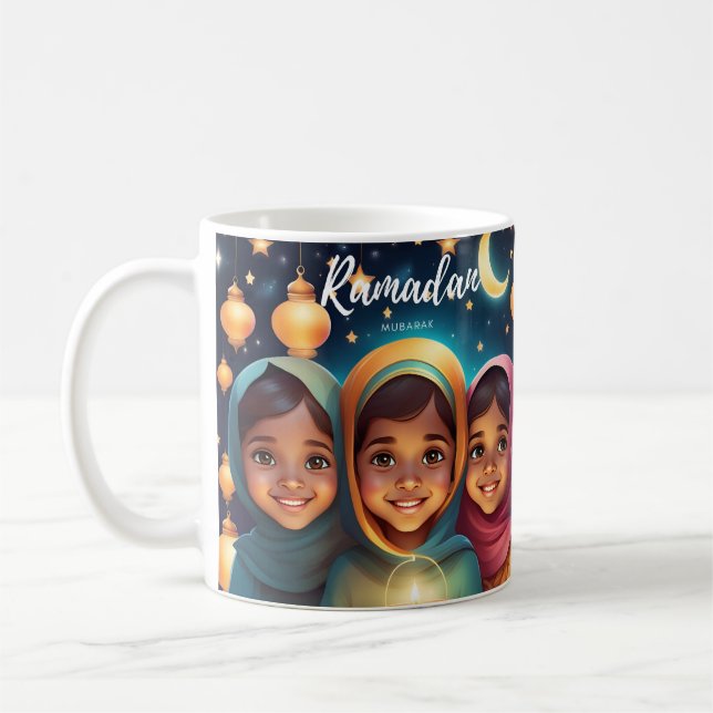 Caneca De Café Ramadan Mubarak Childrenle Candle Mug (Esquerda)