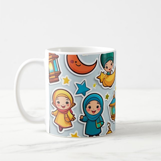Caneca De Café Ramadan Mubarak Kids Mug (Esquerda)