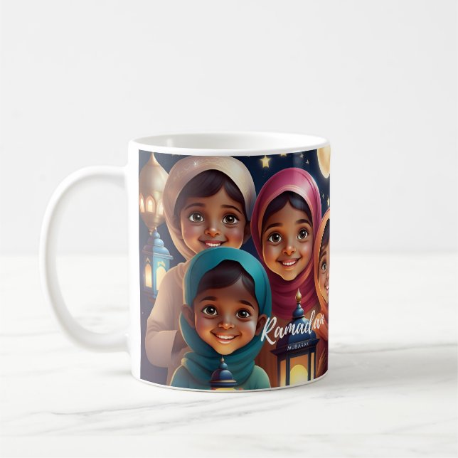 Caneca De Café Ramadan Mubarak - Lanterna Mug Criança (Esquerda)