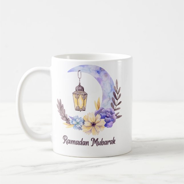 Caneca De Café Ramadan Mubarak | Ramadan Kareem (Esquerda)