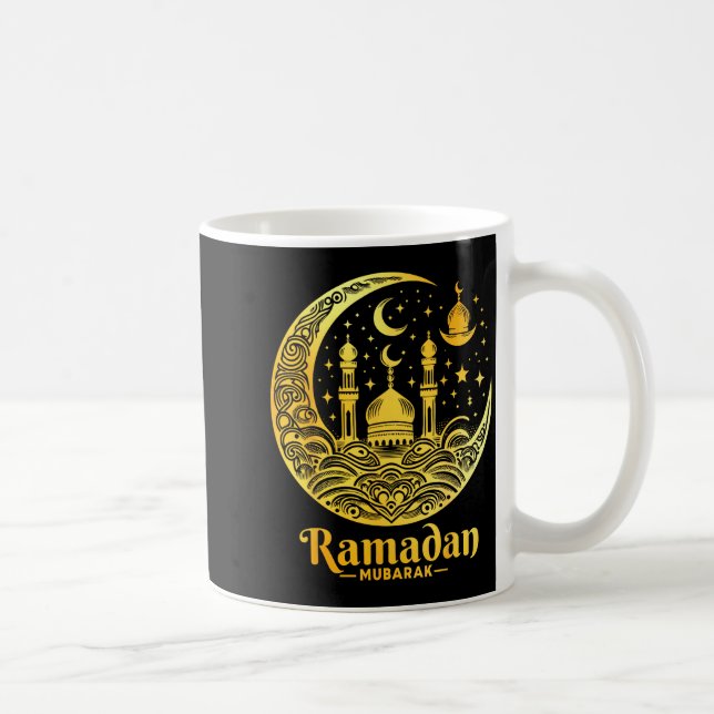 Caneca De Café Ramadão Kareem Feliz Jejum Ramadão Mubarak Islã (Direita)