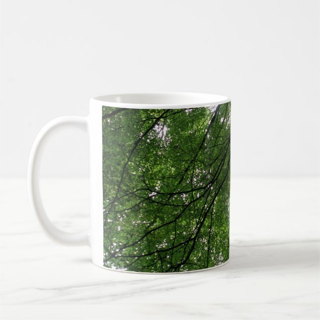 Caneca De Café Ramais e Folhas de Mug (Esquerda)