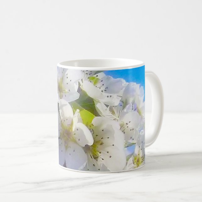 Caneca De Café Ramal brilhante de uma pera (Frente Esquerda)