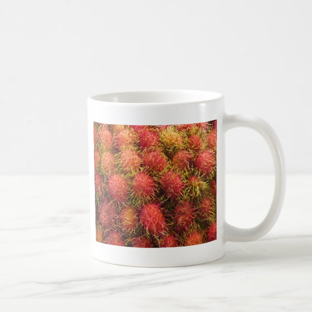 Caneca De Café Rambutan Tropical Fruta (Direita)