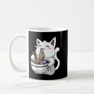 Caneca De Café Ramen Cat Kawaii Anime Otaku T-Shirt