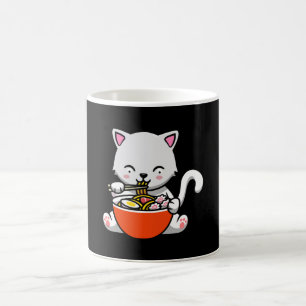 Caneca De Café Ramen Cat Kawaii Sushi Anime Japonês Presente
