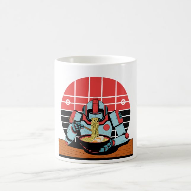 Caneca De Café Ramen Mecânico  (Centro)