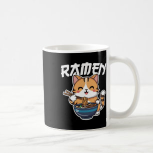 Caneca De Café Ramen Noodle Neko Cat Japonês Kawaii Manga Anime