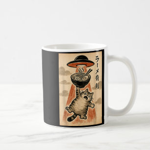 Caneca De Café Ramen Ufo Gato Anime Japonês Divertido Homens Mulh