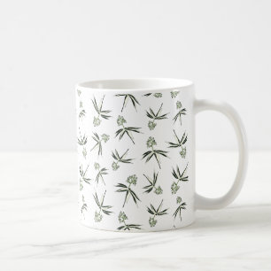 Caneca De Café Ramificações verdes amigáveis - padrão uniforme Ca