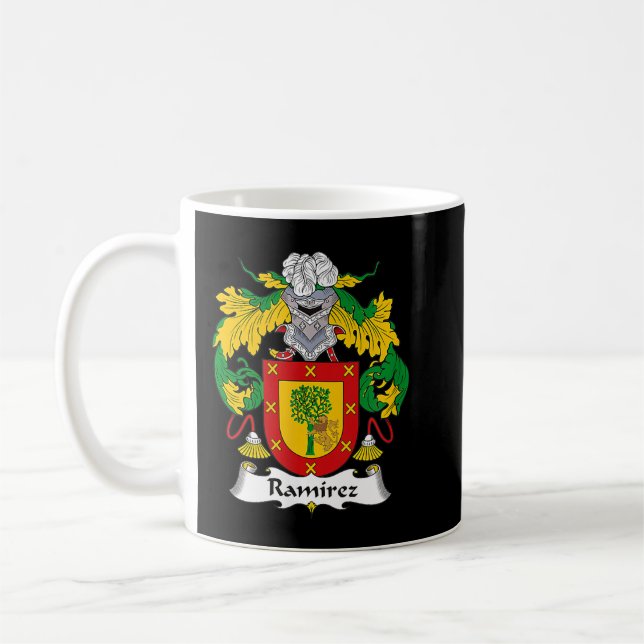 Caneca De Café Ramirez Casaco da Guarda Familiar de Armas (Esquerda)