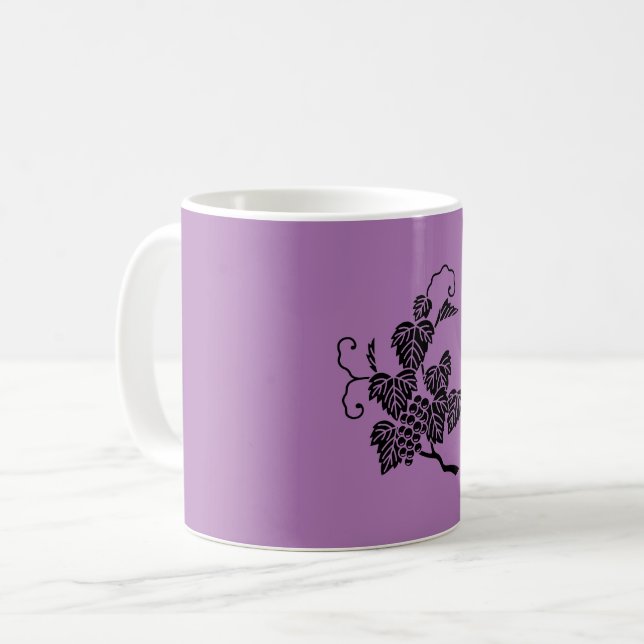 Caneca De Café Ramo de uva (Frente Esquerda)
