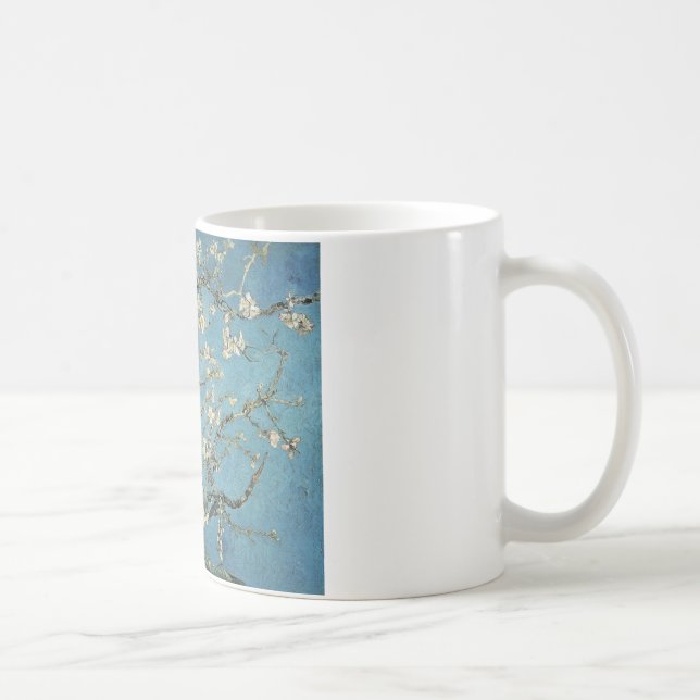 Caneca De Café Ramos da amêndoa de Vincent van Gogh | na flor, (Direita)