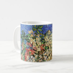 Caneca De Café Ramos de Castanheira em Flor por Vincent van Gogh