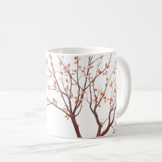 Caneca De Café Ramos de Outono (Frente Esquerda)
